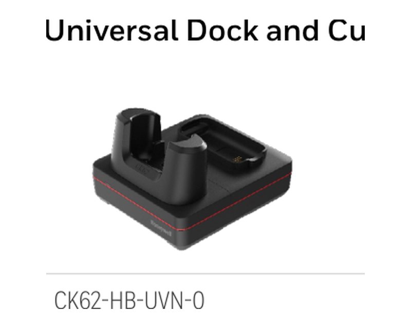 Single-slot charging dock with spare-battery slot for CK62 - 1