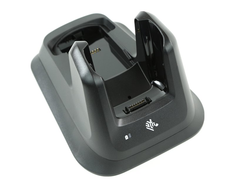 Single-slot USB charge cradle with spare battery charger - 1