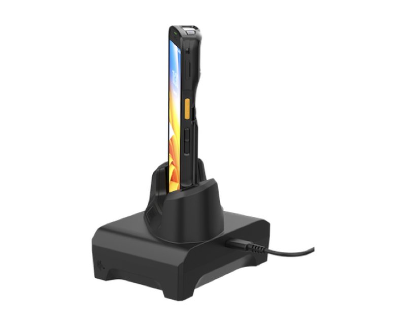 Single-slot charge-only cradle for devices without rugged boot - 1