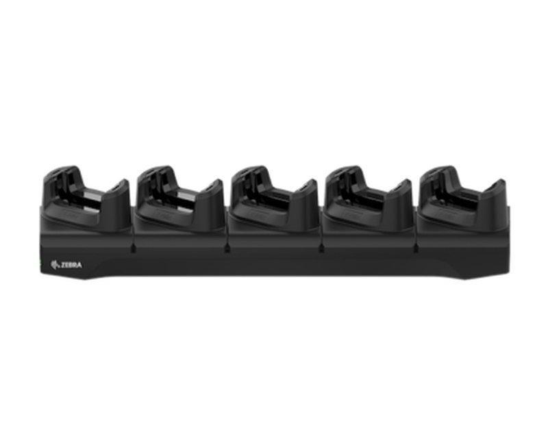 Five-slot charge / Ethernet cradle for devices without rugged boot - 1